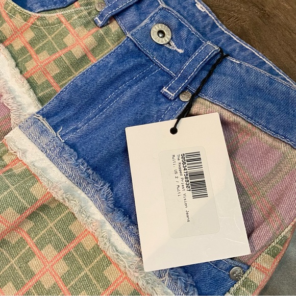 NWT The Ragged Priest Vision Patchwork High Rise Jeans - Picture 8 of 16